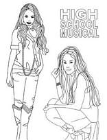 coloriage high school musical les filles